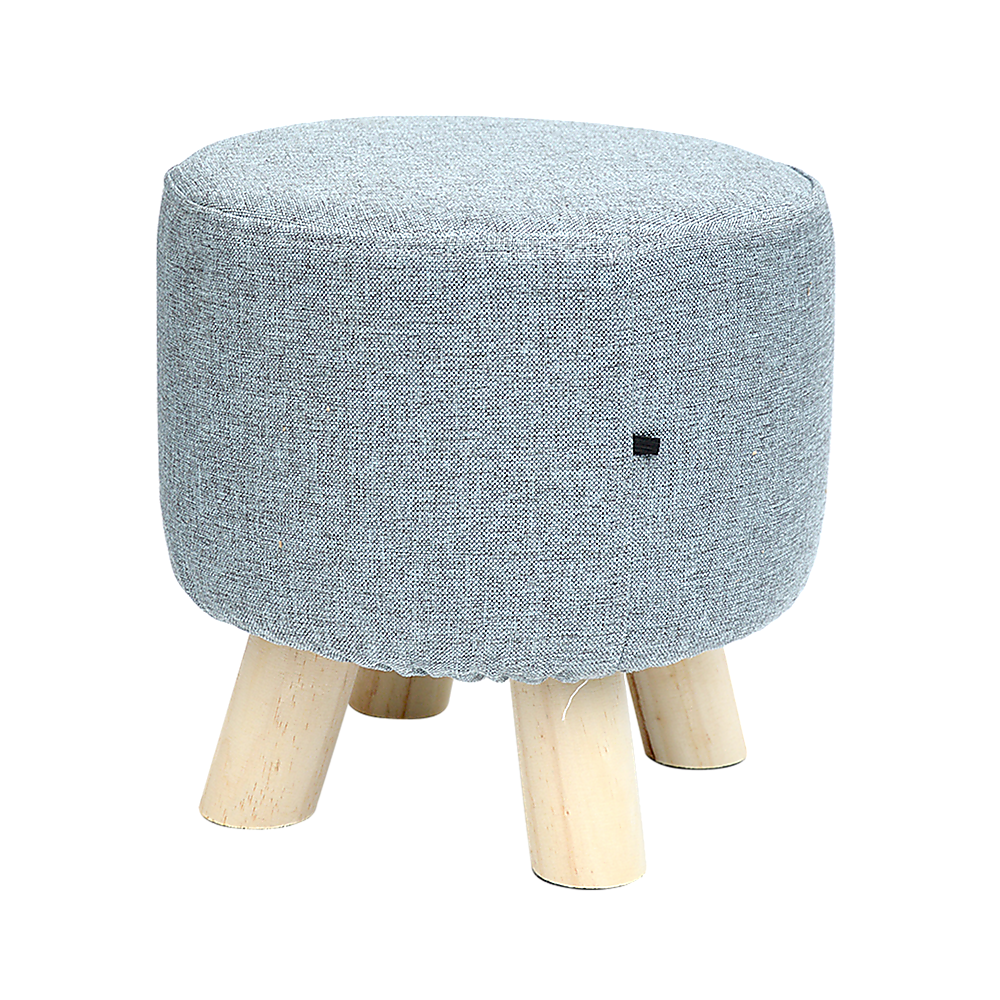 Fabric Ottoman Foot Stool Rest Pouffe Footstool Wood Storage Padded Seat Fabric Ottoman Foot Stool Rest Pouffe Footstool Wood Storage Padded Seat