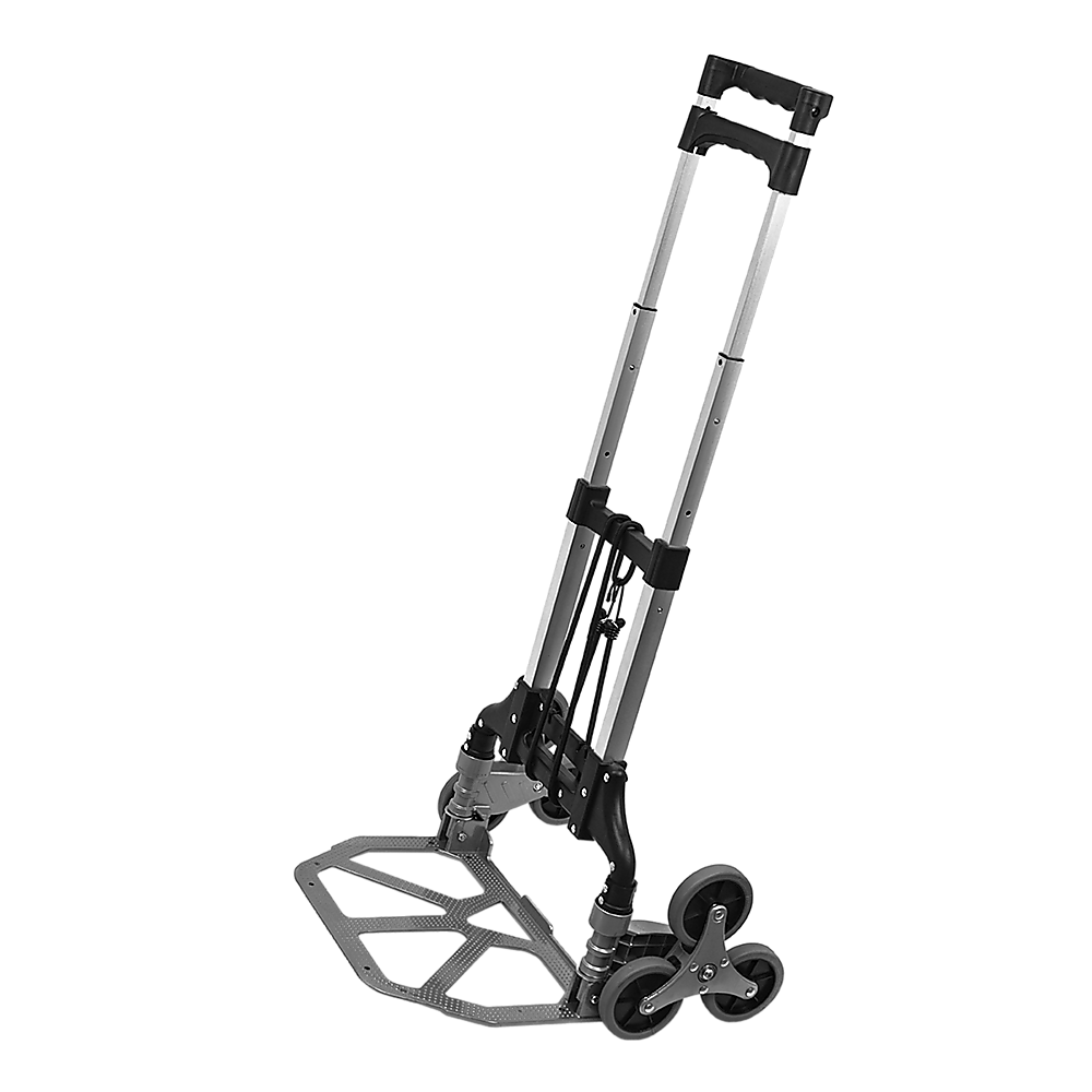 Stair Climbing Trolley 6 Wheels Aluminium Folding Hand Cart Climb Steps Stair Climbing Trolley 6 Wheels Aluminium Folding Hand Cart Climb Steps