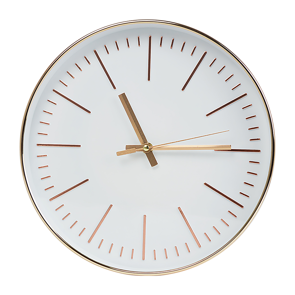 Modern Wall Clock Silent Non-Ticking Quartz Battery Operated Gold Modern Wall Clock Silent Non-Ticking Quartz Battery Operated Gold