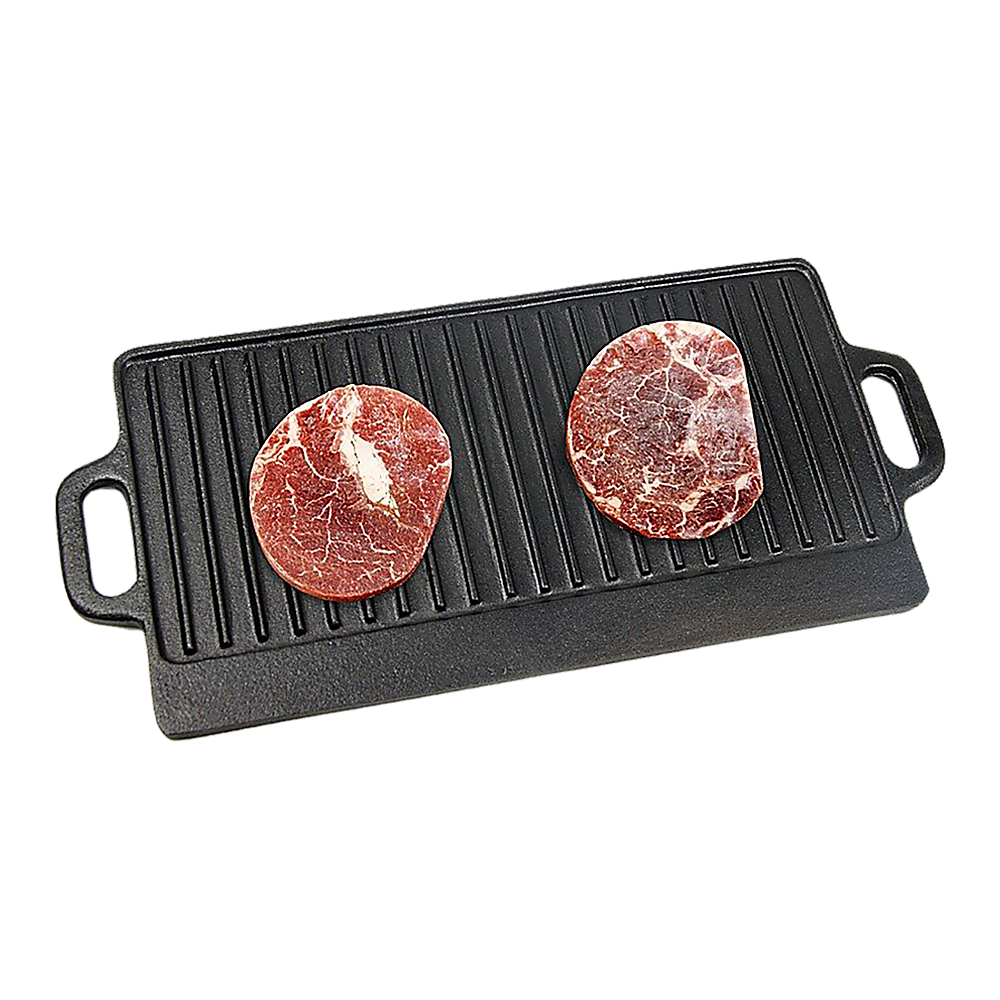 46x22 cm Cast Iron Reversible Griddle Plate BBQ Hob Cooking Grill Pan 46x22 cm Cast Iron Reversible Griddle Plate BBQ Hob Cooking Grill Pan