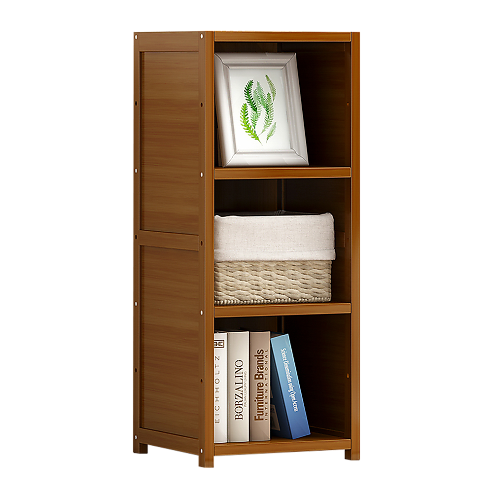 Bamboo Adjustable Shelf Bookcase Display Storage Rack Stand Livingroom Bedroom Bamboo Adjustable Shelf Bookcase Display Storage Rack Stand Livingroom Bedroom