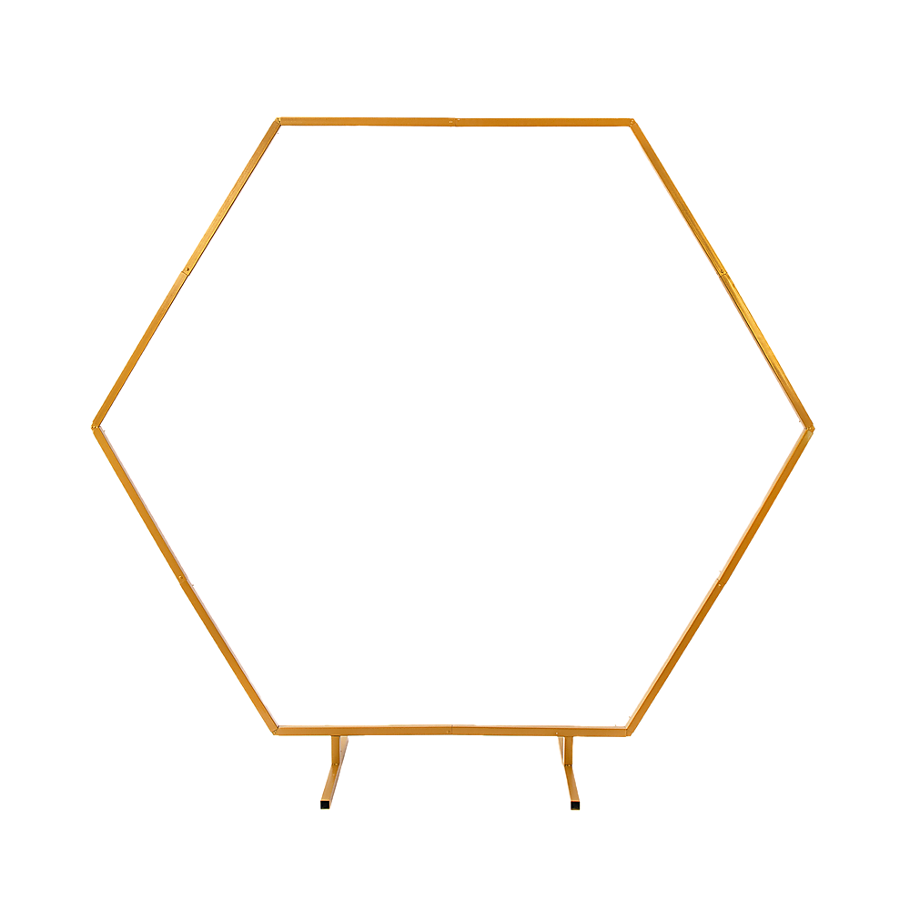 2M Wedding Hex Arch Backdrop Flower Display Stand Frame Background 2M Wedding Hex Arch Backdrop Flower Display Stand Frame Background