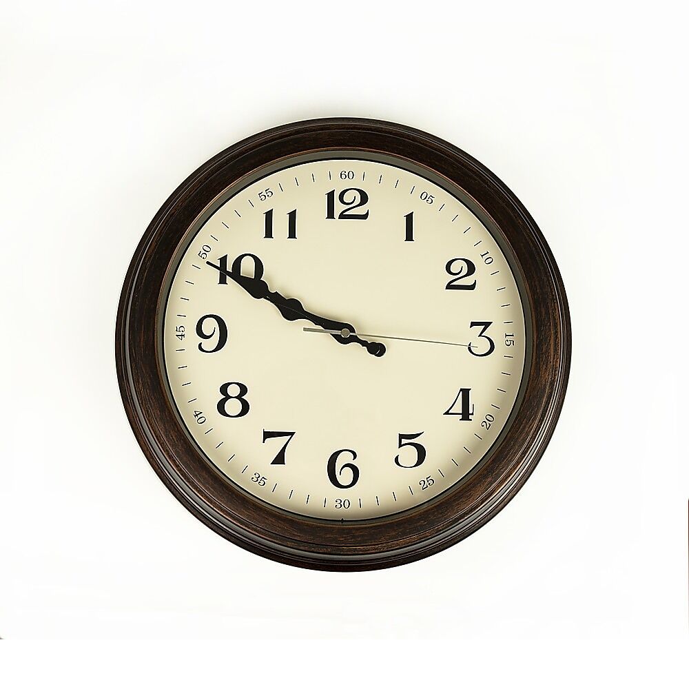 Classic Wall Clock Silent Non-Ticking Quartz Battery Operated Luxury Wood Classic Wall Clock Silent Non-Ticking Quartz Battery Operated Luxury Wood