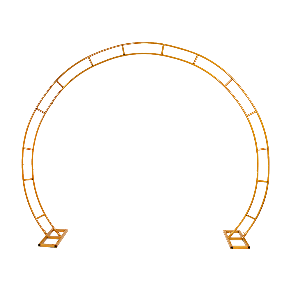 260cm Gold Metal Wedding Arch Round Balloon Birthday Party 260cm Gold Metal Wedding Arch Round Balloon Birthday Party
