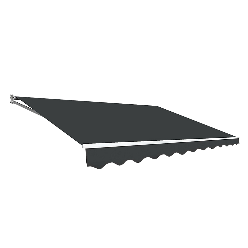 Outdoor Folding Arm Awning Retractable Sunshade Canopy Grey 3.0m x 2.5m Outdoor Folding Arm Awning Retractable Sunshade Canopy Grey 3.0m x 2.5m