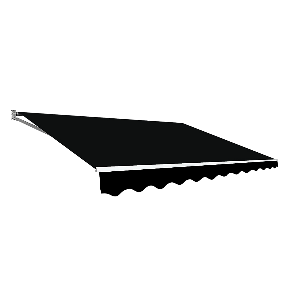 Outdoor Folding Arm Awning Retractable Sunshade Canopy Black 3.0m x 2.5m Outdoor Folding Arm Awning Retractable Sunshade Canopy Black 3.0m x 2.5m