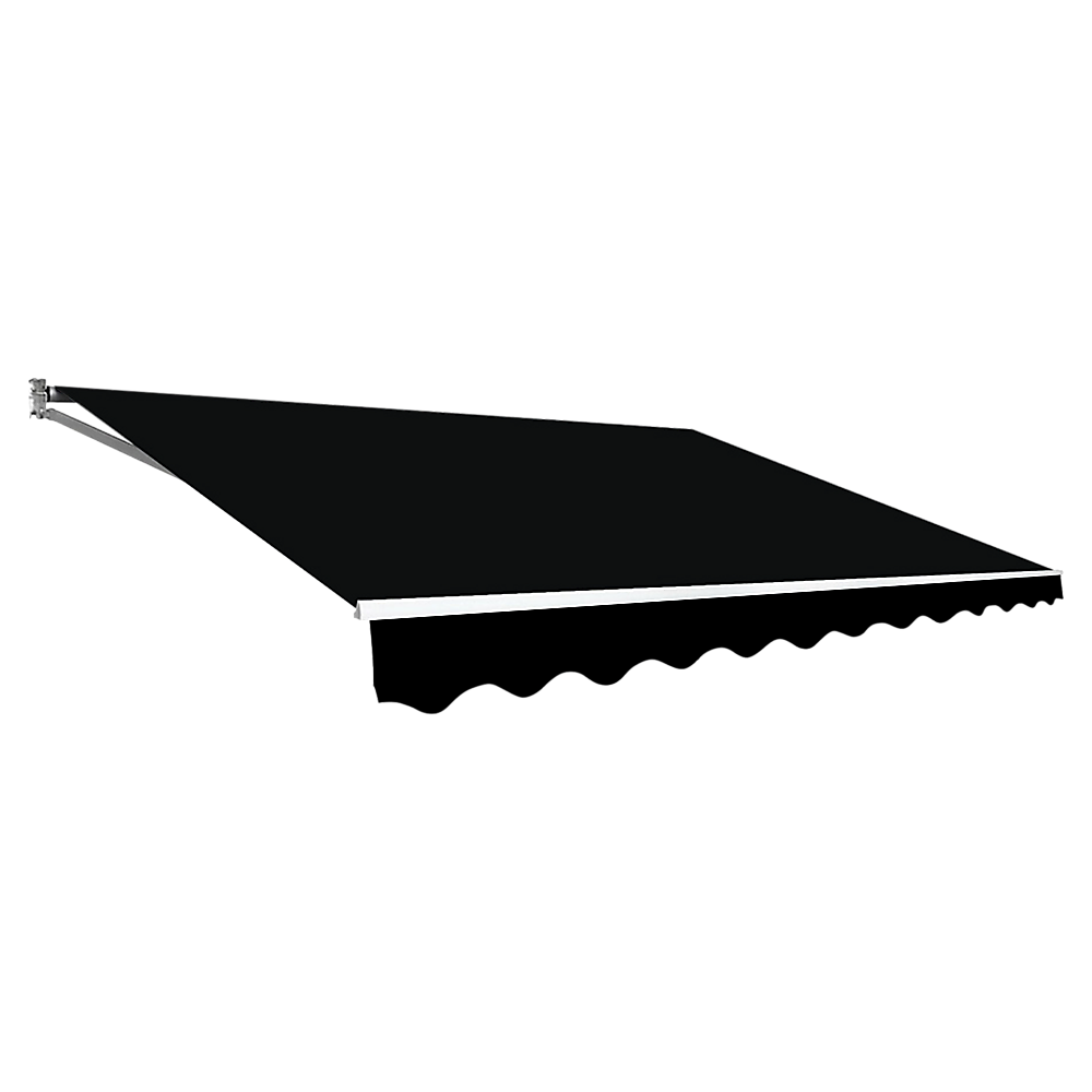Outdoor Folding Arm Awning Retractable Sunshade Canopy Black 4.0m x 2.5m Outdoor Folding Arm Awning Retractable Sunshade Canopy Black 4.0m x 2.5m