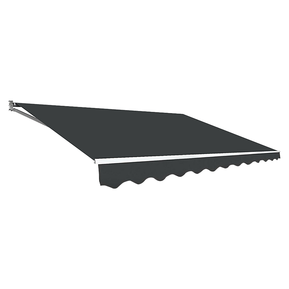 Outdoor Folding Arm Awning Retractable Sunshade Canopy Grey 5.0m x 3.0m Outdoor Folding Arm Awning Retractable Sunshade Canopy Grey 5.0m x 3.0m
