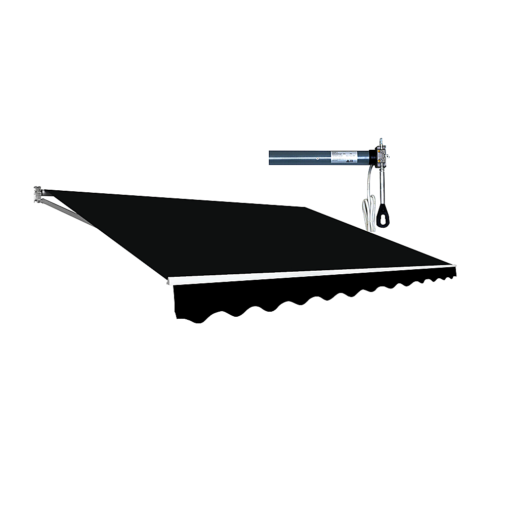 Motorised Outdoor Folding Arm Awning Retractable Sunshade Canopy Black 4.0m x 3.0m Motorised Outdoor Folding Arm Awning Retractable Sunshade Canopy Black 4.0m x 3.0m