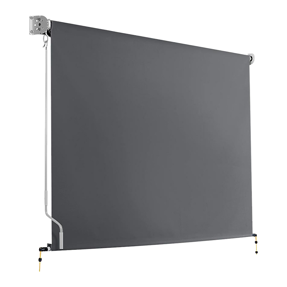 Retractable Straight Drop Roll Down Awning Garden Patio Screen 3.0X2.5M Retractable Straight Drop Roll Down Awning Garden Patio Screen 3.0X2.5M