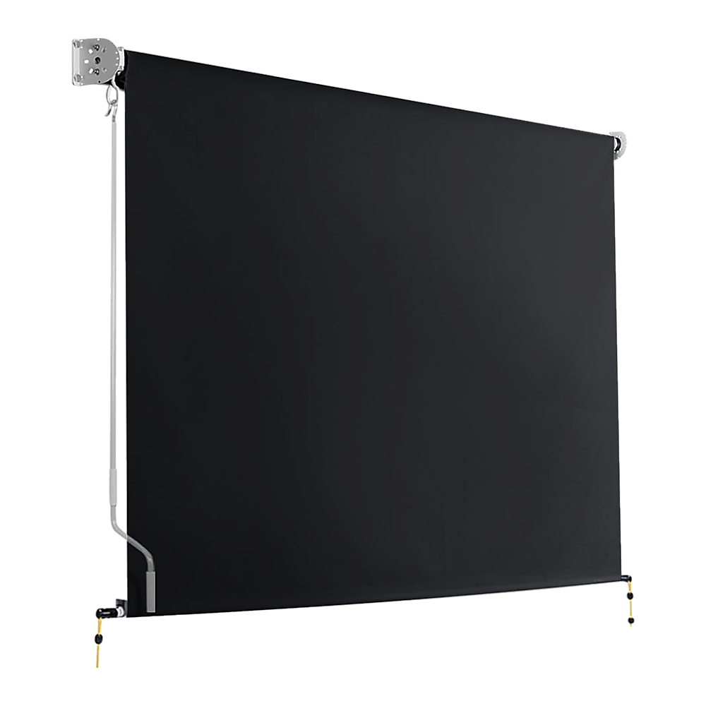 Retractable Straight Drop Roll Down Awning Garden Patio Screen 3.0X2.5M Retractable Straight Drop Roll Down Awning Garden Patio Screen 3.0X2.5M