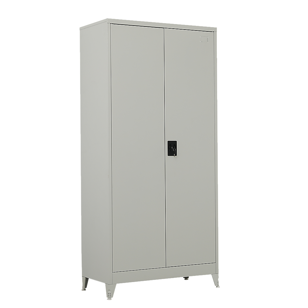 Two-Door Metal Cabinet Shelf Storage for Home Office Gym Two-Door Metal Cabinet Shelf Storage for Home Office Gym