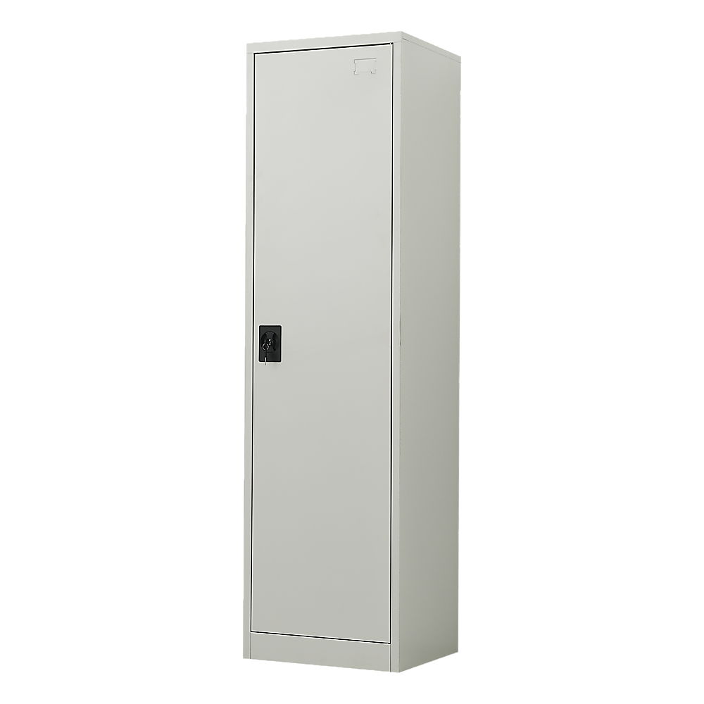Single-Door Metal Tall Cabinet Shelf Storage for Home Office Gym Single-Door Metal Tall Cabinet Shelf Storage for Home Office Gym