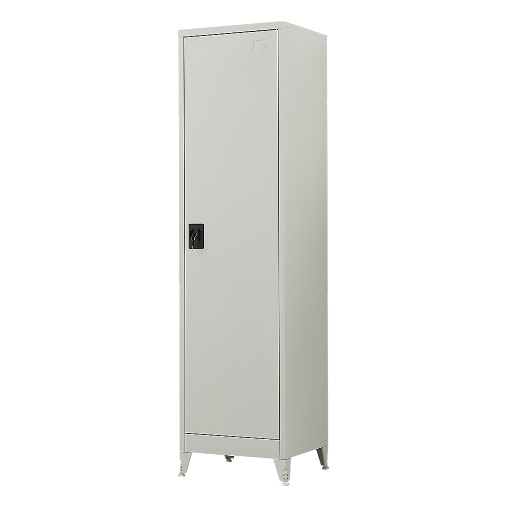 Single-Door Metal Tall Cabinet Shelf Storage for Home Office Gym Single-Door Metal Tall Cabinet Shelf Storage for Home Office Gym