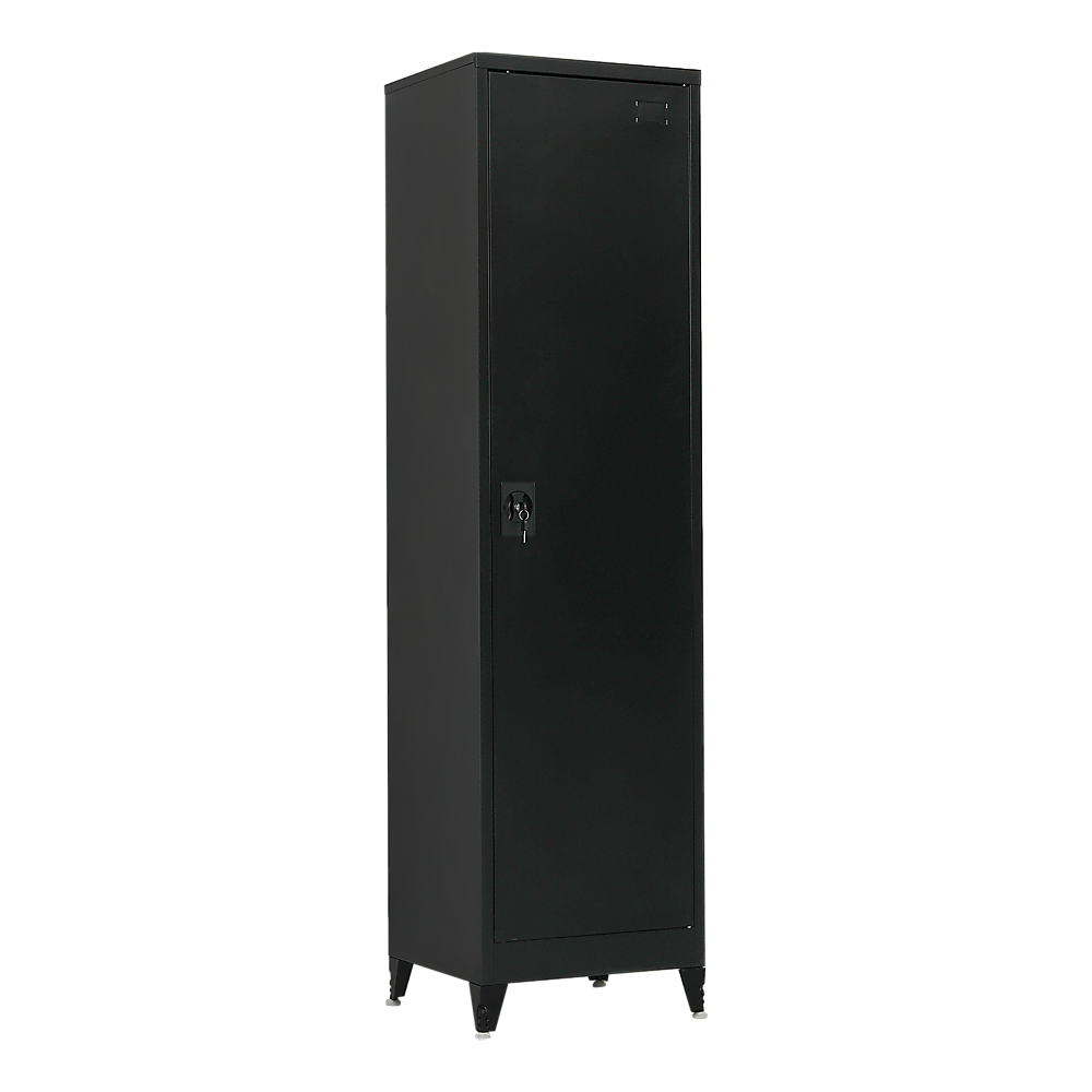 Single-Door Metal Tall Cabinet Shelf Storage for Home Office Gym Single-Door Metal Tall Cabinet Shelf Storage for Home Office Gym