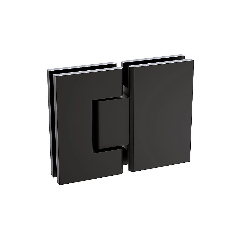 100cm Frameless Glass Bath Screen with Brass Brackets - Black 100cm Frameless Glass Bath Screen with Brass Brackets - Black