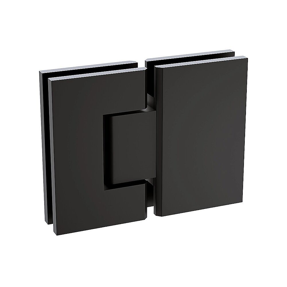 100cm Frameless Glass Bath Screen with Brass Brackets - Black 100cm Frameless Glass Bath Screen with Brass Brackets - Black