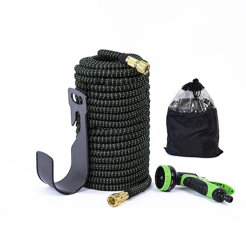 30m Garden Hose Strong Heavy Duty Expandable Flexible Hose Water Spray Nozzle 30m Garden Hose Strong Heavy Duty Expandable Flexible Hose Water Spray Nozzle
