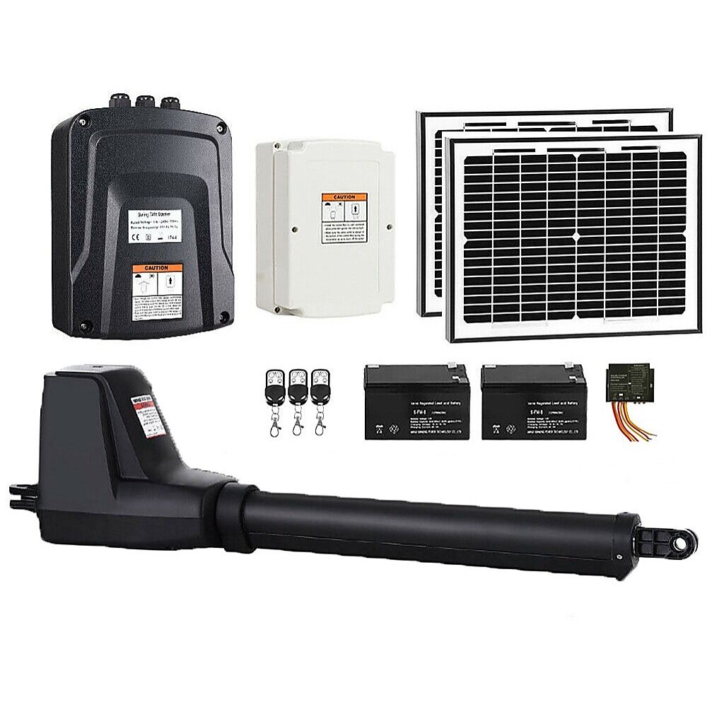400KG Single Swing Auto Motor Remote Gate Opener With 20W Mono Backup Solar 400KG Single Swing Auto Motor Remote Gate Opener With 20W Mono Backup Solar