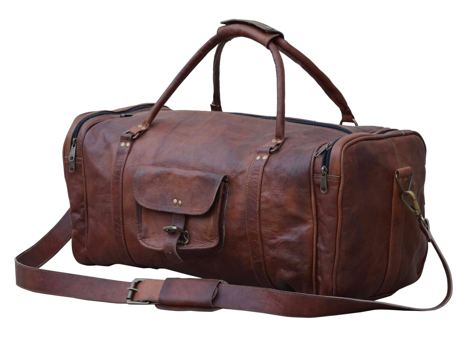 OVERNIGHT LEATHER DUFFLE BAG OVERNIGHT LEATHER DUFFLE BAG