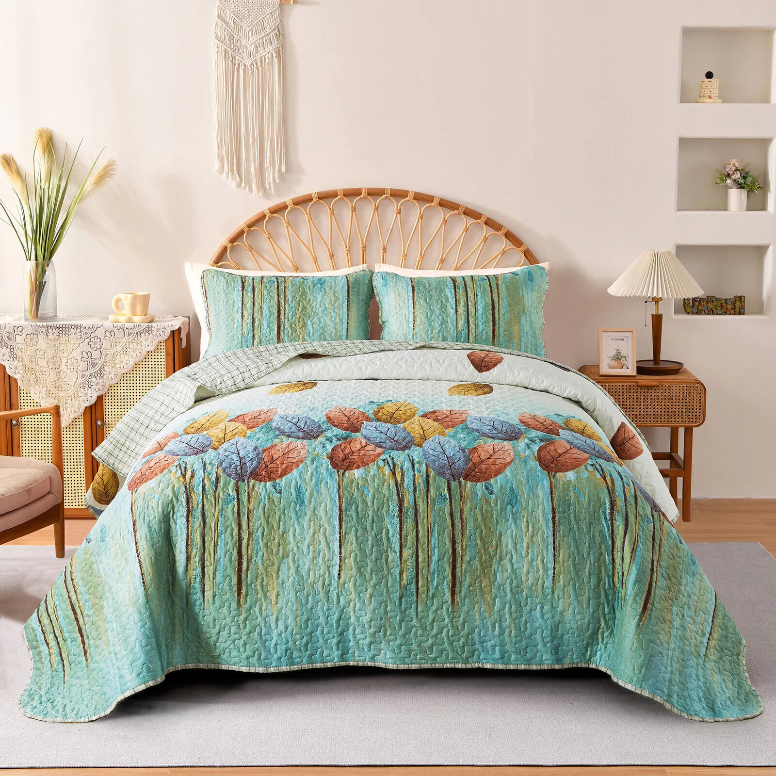Majestic Quilted bedspread and pillowcovers set: Enhance Your Sleep Experience - Queen size Majestic Quilted bedspread and pillowcovers set: Enhance Your Sleep Experience - Queen size
