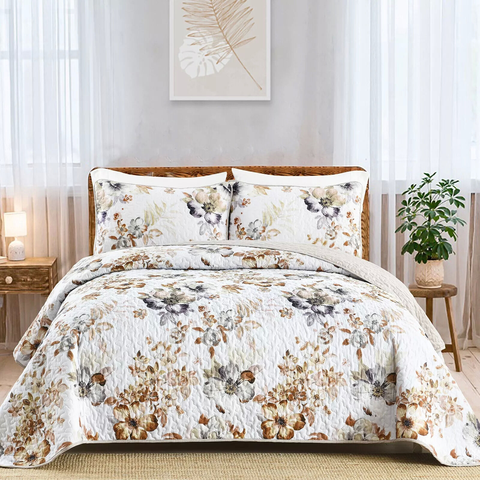Zen Quilted bedspread and pillowcovers set: Find Your Inner Peace - Queen size Zen Quilted bedspread and pillowcovers set: Find Your Inner Peace - Queen size