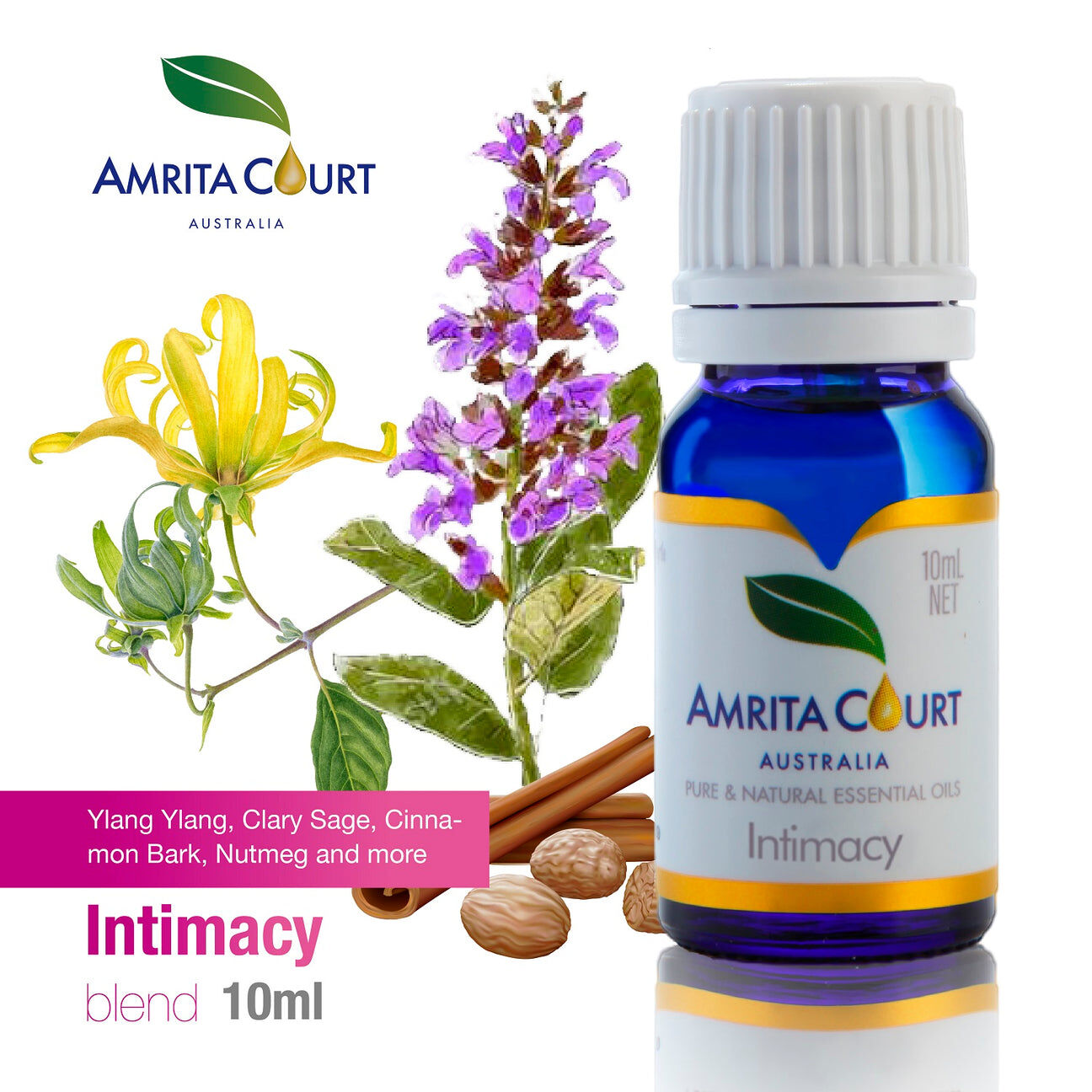 Amrita Court Pure and Essential Oils Intimacy 10ml Amrita Court Pure and Essential Oils Intimacy 10ml