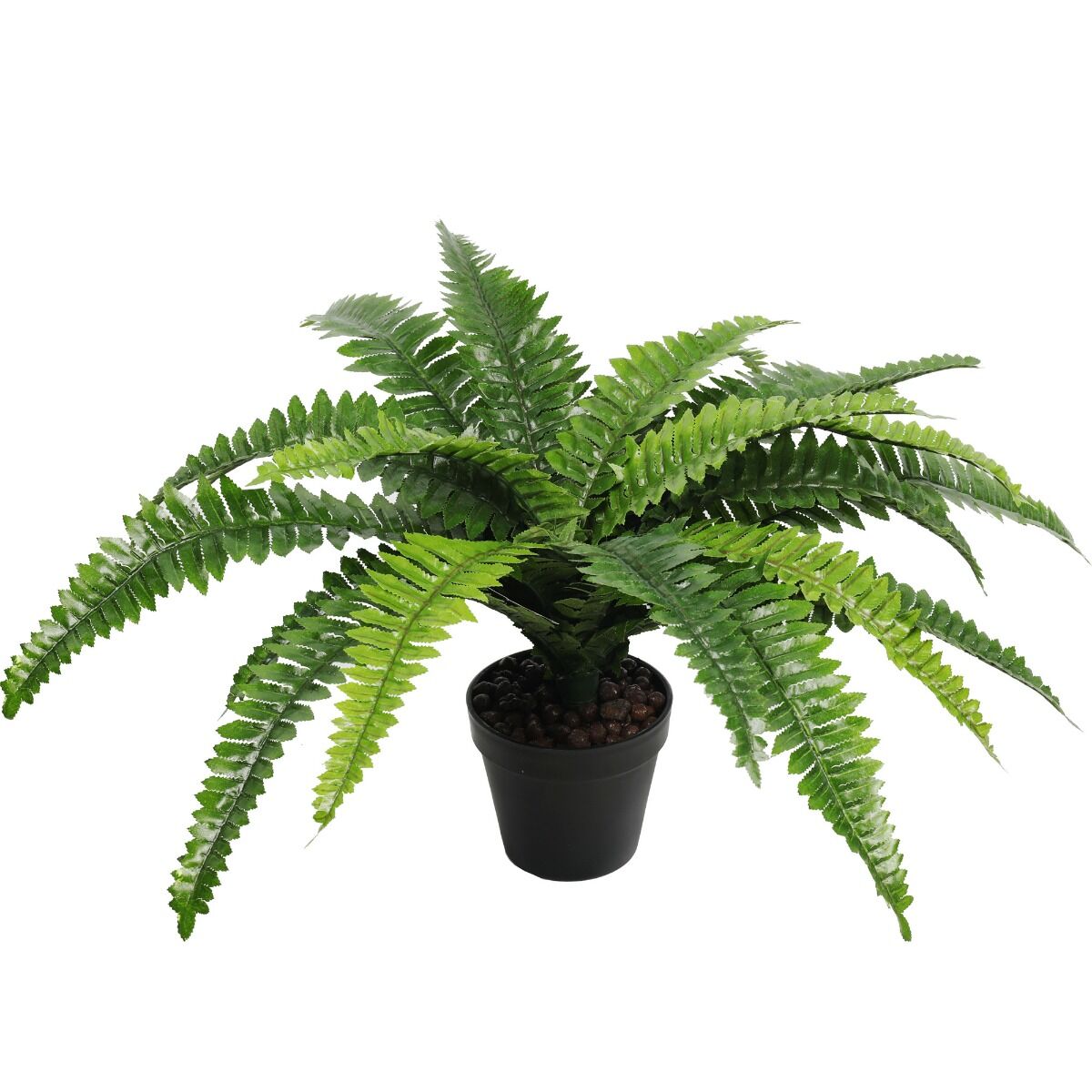 Artificial Potted Natural Green Boston Fern (50cm high 70cm wide) Artificial Potted Natural Green Boston Fern (50cm high 70cm wide)