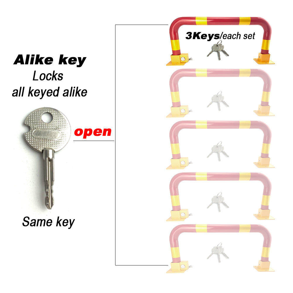 Arch Parking Barrier Fold Down Vehicle Security Locker Keyed Alike Arch Parking Barrier Fold Down Vehicle Security Locker Keyed Alike