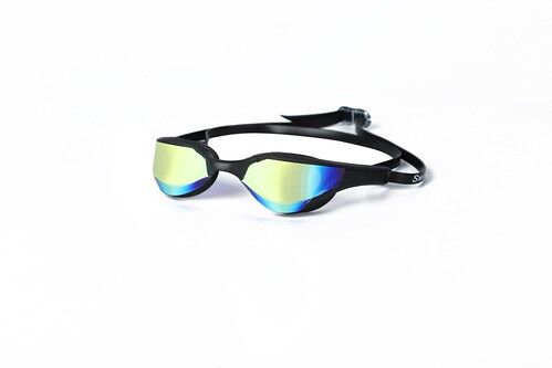 Adult mirrored lens swimming goggles gold Adult mirrored lens swimming goggles gold