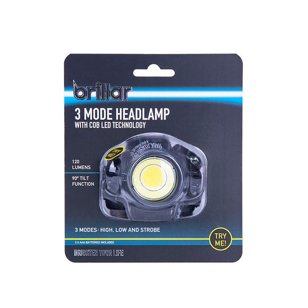 3 Mode Headlamp with COB LED Technology-Black/Blue 3 Mode Headlamp with COB LED Technology-Black/Blue