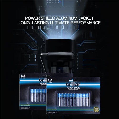 2x Brillar AAA Platinum Alkaline Batteries 10pk 2x Brillar AAA Platinum Alkaline Batteries 10pk