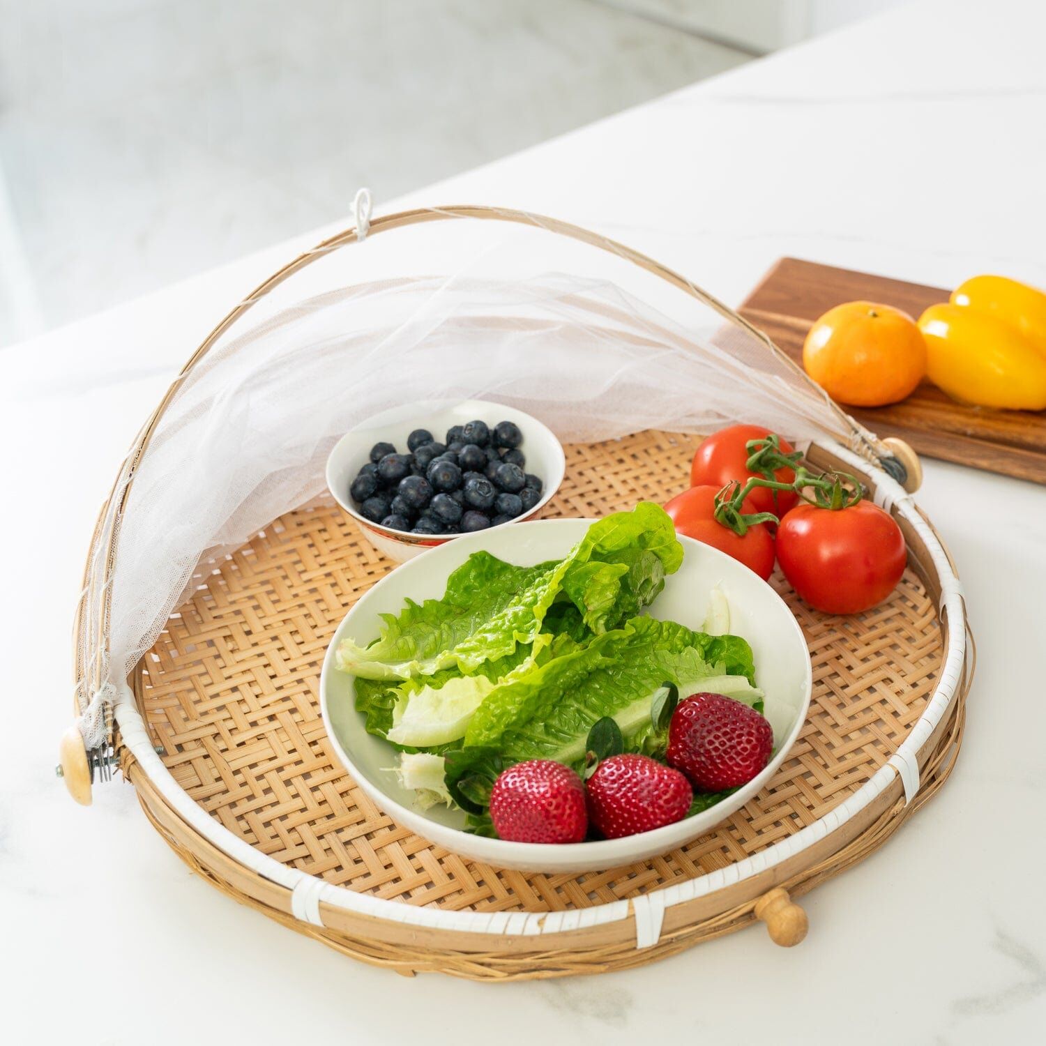 40cm Foldable Bamboo Food Cover 40cm Foldable Bamboo Food Cover