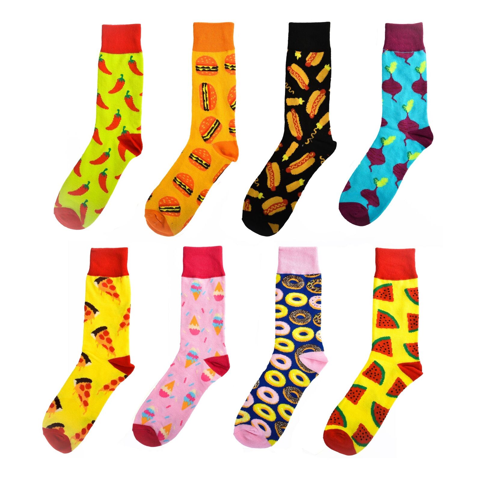 8 Pairs Fashion Novelty Funny Socks one Size 5-13 Men Socks Women Socks #5 8 Pairs Fashion Novelty Funny Socks one Size 5-13 Men Socks Women Socks #5