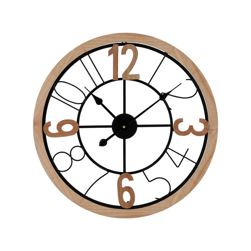 Artiss 60CM Wall Clock Wooden Artiss 60CM Wall Clock Wooden