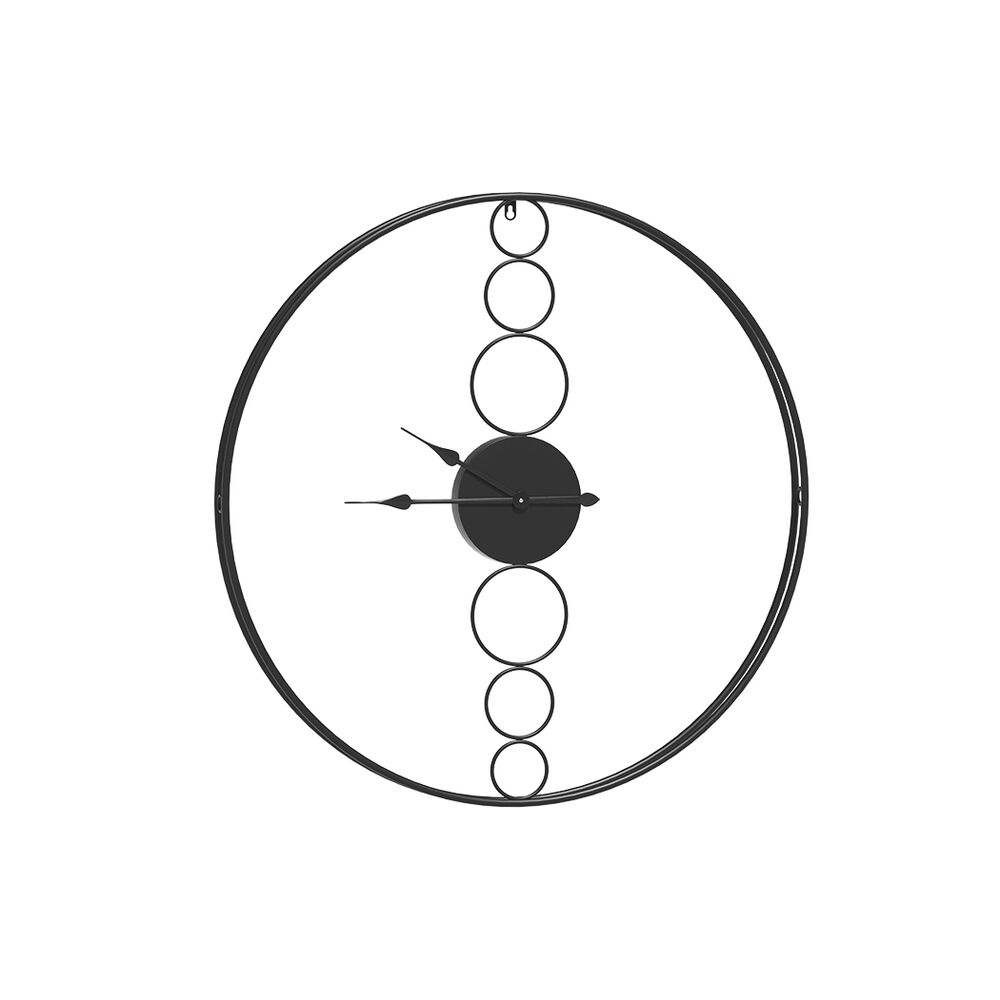 75cm Wall Clock Large No Numeral Round Black 75cm Wall Clock Large No Numeral Round Black