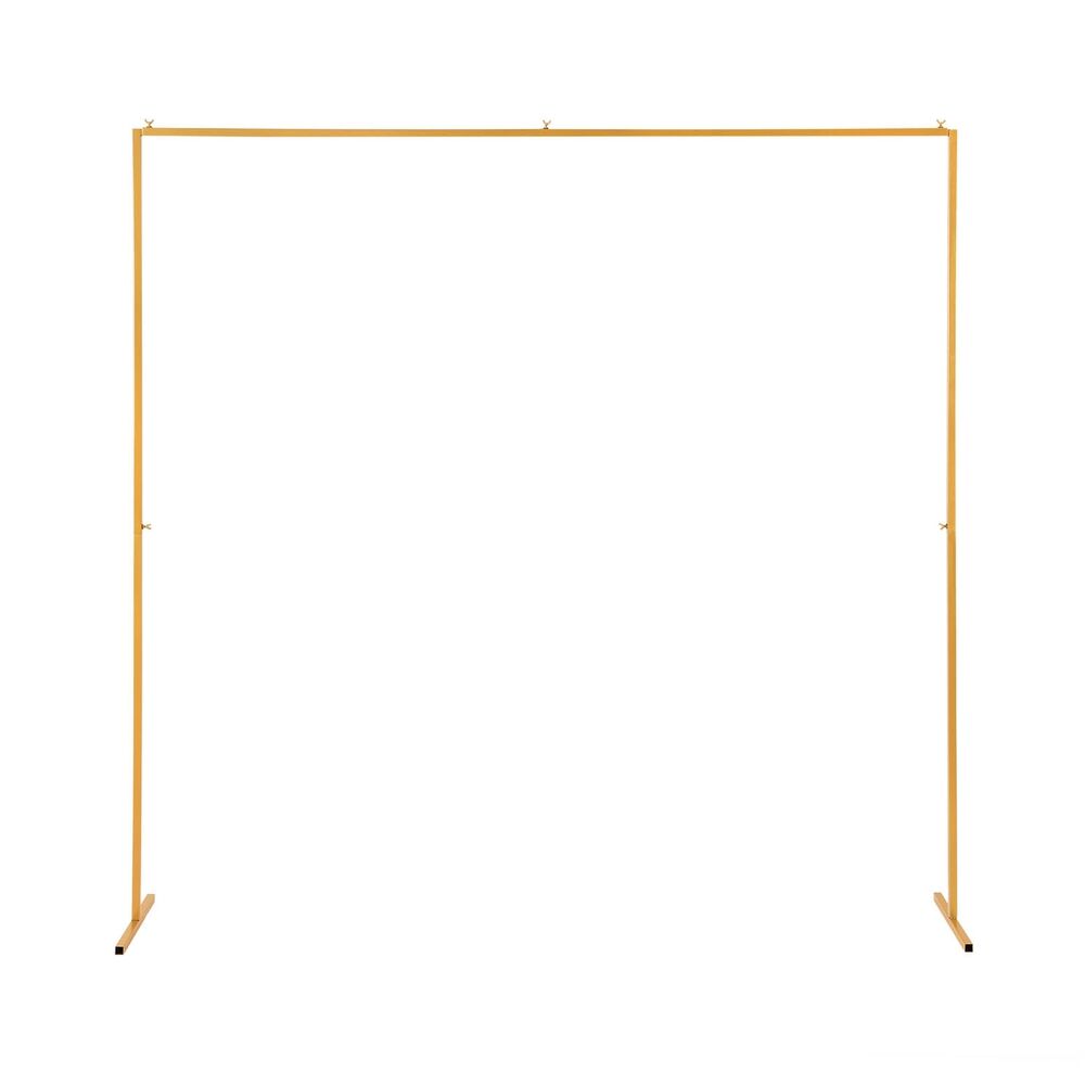 2M Backdrop Stand Wedding Background Decoration Party Flower Balloon Display Golden 2M Backdrop Stand Wedding Background Decoration Party Flower Balloon Display Golden