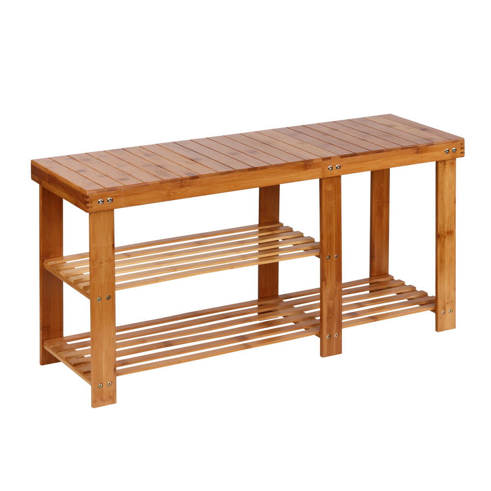 Bamboo Shoe Rack Bench Bamboo Shoe Rack Bench