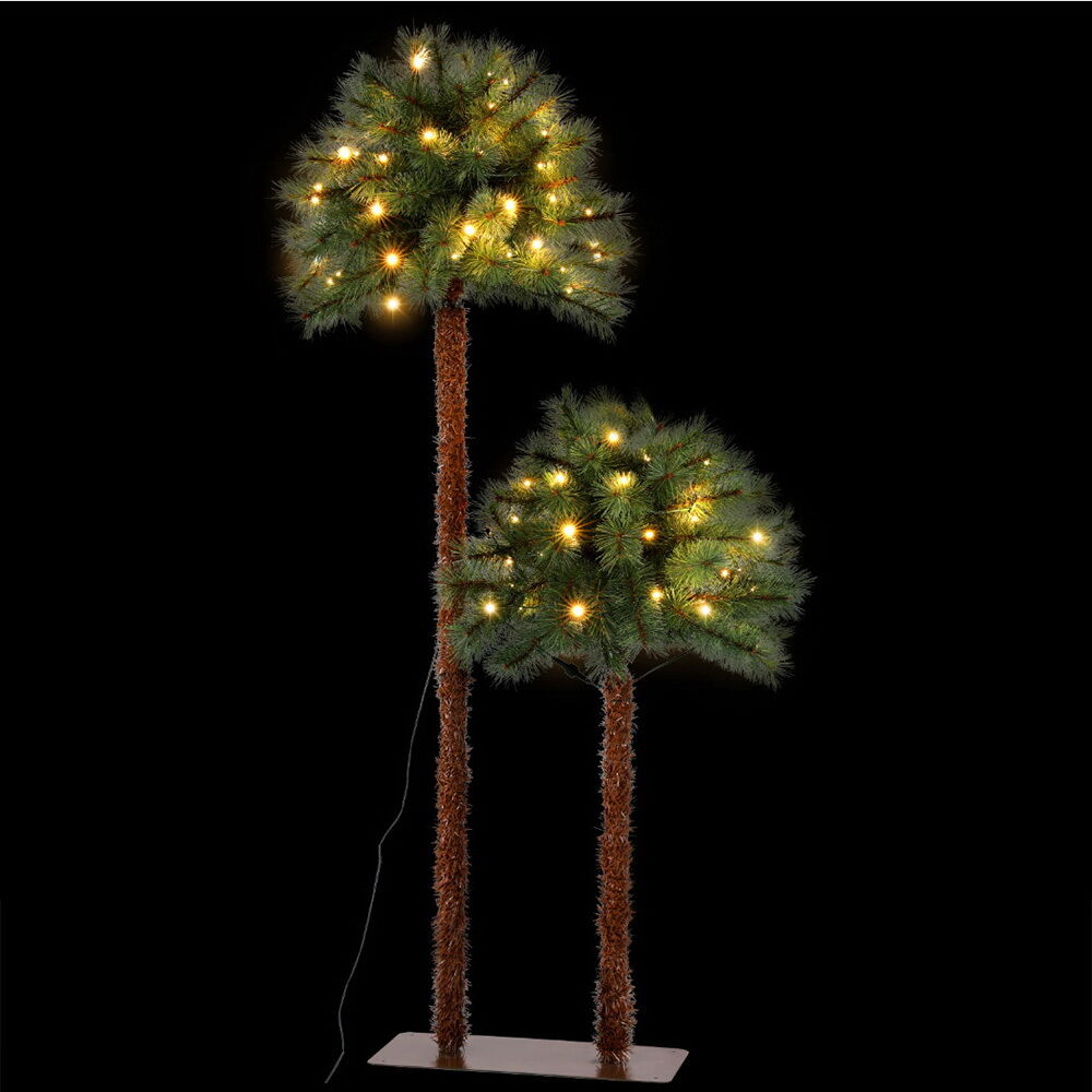 Christmas Tree 1.5+1m LED Xmas Palm Tree Party Decorations 2 in 1 Christmas Tree 1.5+1m LED Xmas Palm Tree Party Decorations 2 in 1