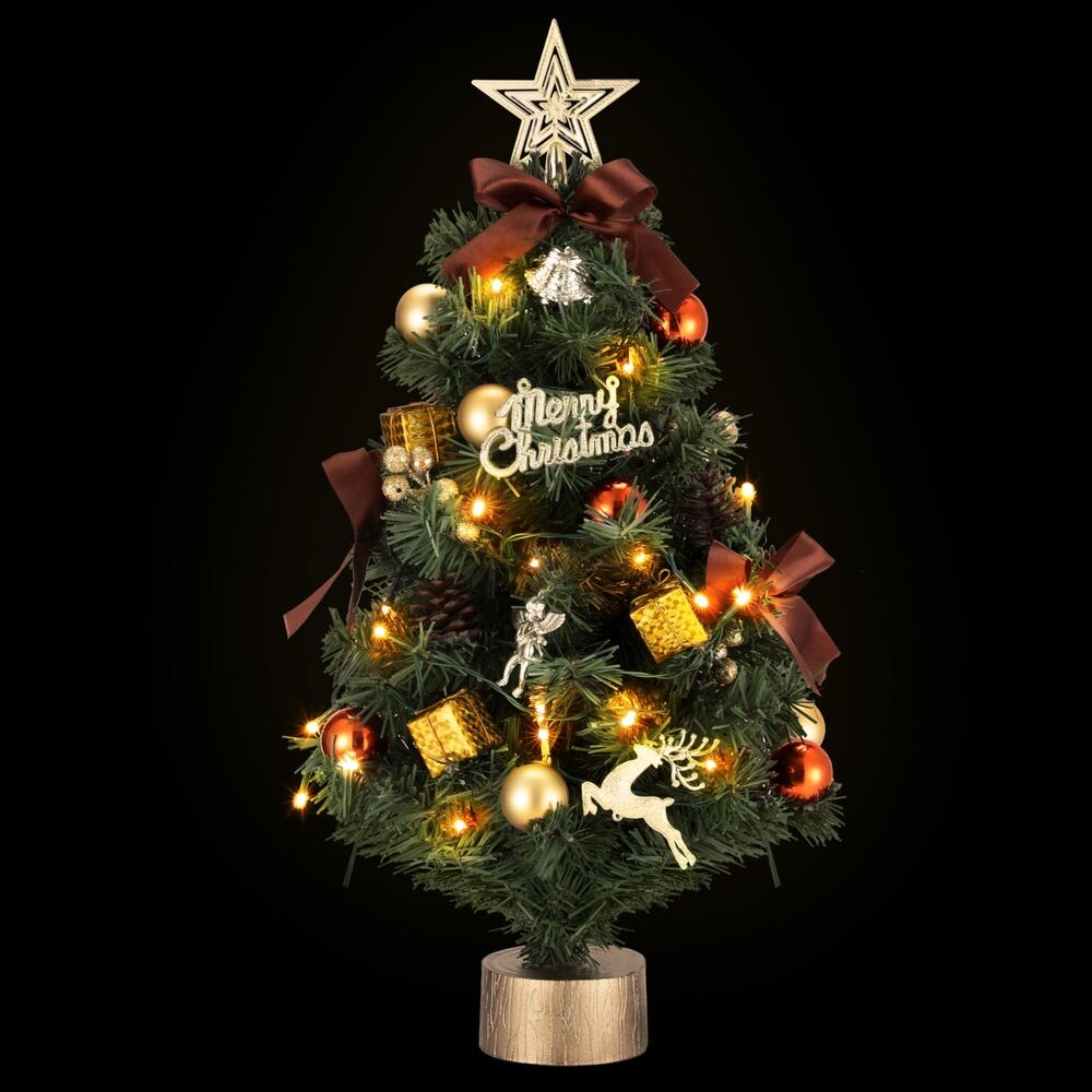 Tabletop Christmas Tree 60CM LED Xmas Tree Tree Topper Ornaments Tabletop Christmas Tree 60CM LED Xmas Tree Tree Topper Ornaments