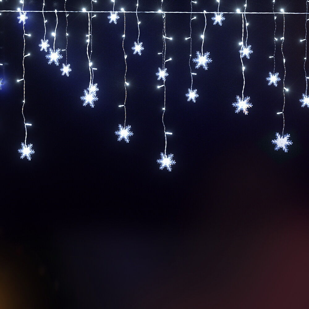 3M Christmas Icicle Lights String Lights 80 LED Solar Powered 3M Christmas Icicle Lights String Lights 80 LED Solar Powered