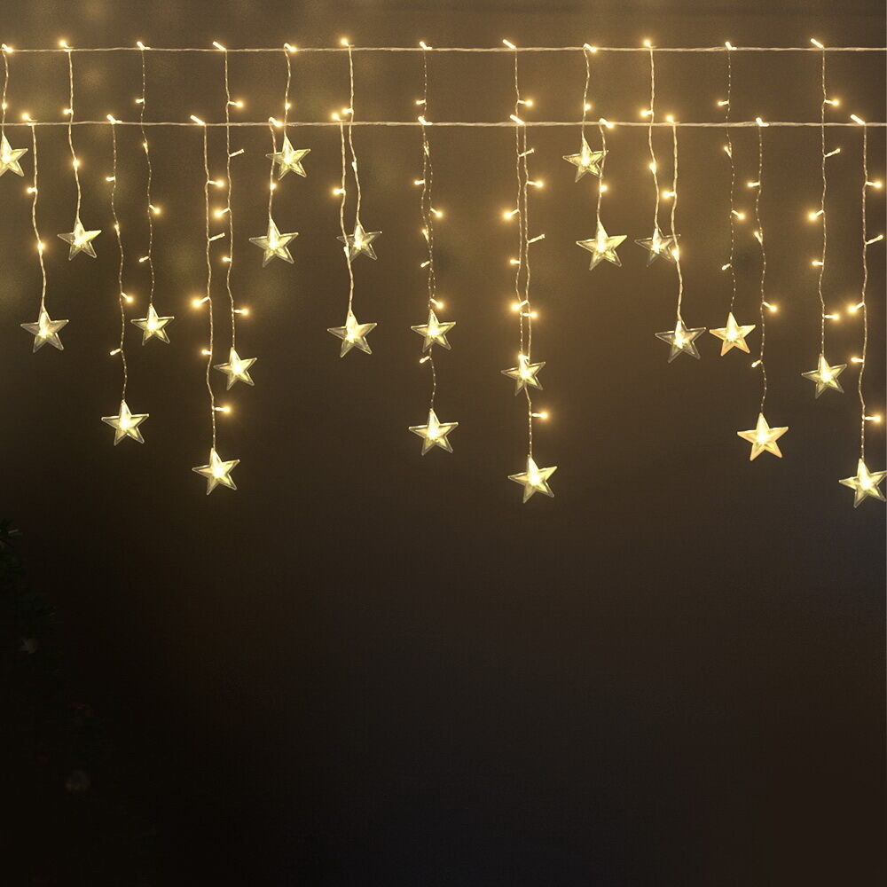 3M Christmas Icicle Lights String Lights 80 LED Solar Powered 3M Christmas Icicle Lights String Lights 80 LED Solar Powered