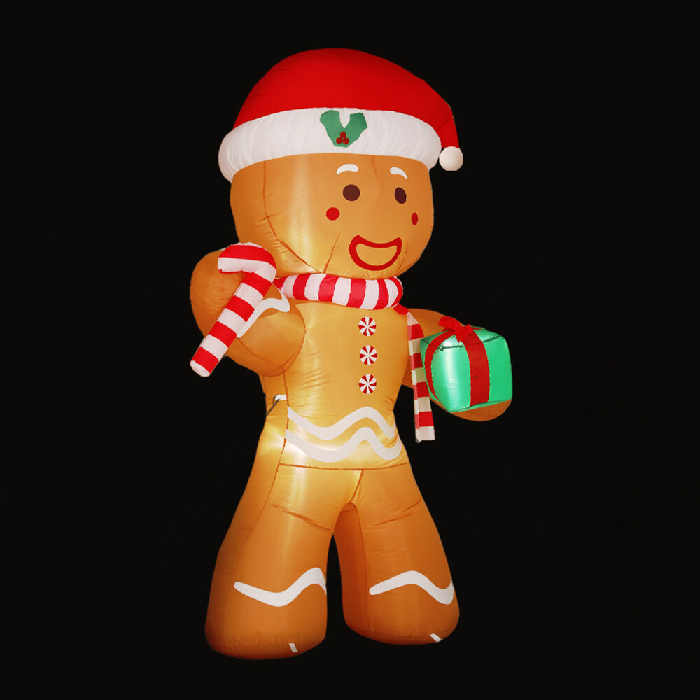 Christmas Inflatable Gingerbread Man 2.4M Illuminated Decorations Christmas Inflatable Gingerbread Man 2.4M Illuminated Decorations