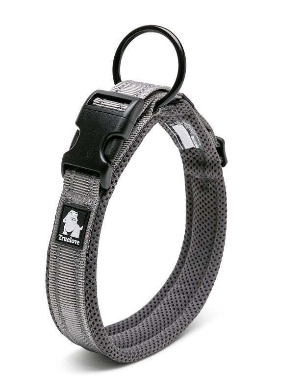Heavy Duty Reflective Dog Collar - Grey, XL Heavy Duty Reflective Dog Collar - Grey, XL