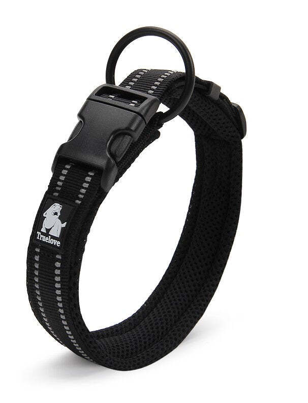 Heavy Duty Reflective Dog Collar - Black, 2XL Heavy Duty Reflective Dog Collar - Black, 2XL