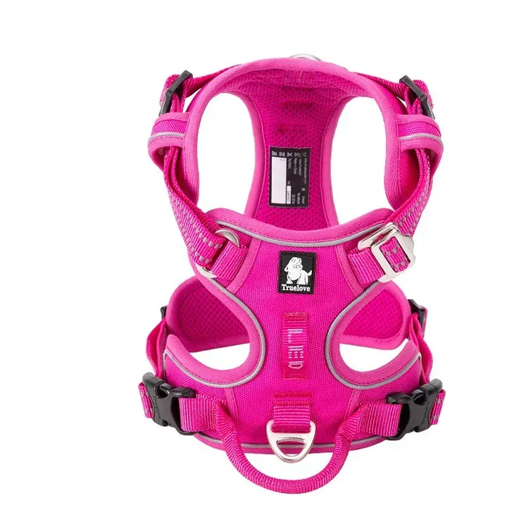 No Pull Explosion Proof Dog Harness - Pink, L No Pull Explosion Proof Dog Harness - Pink, L
