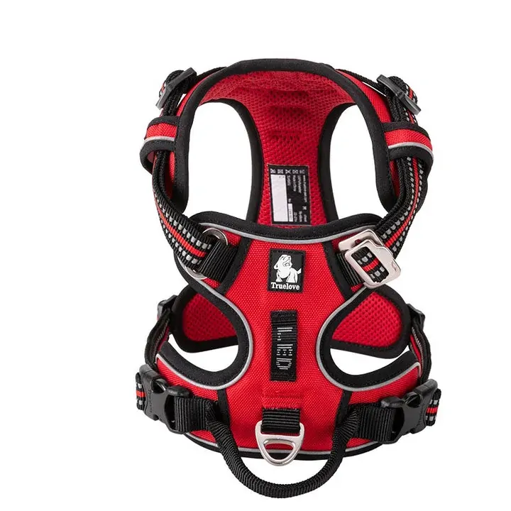 No Pull Explosion Proof Dog Harness - Red, L No Pull Explosion Proof Dog Harness - Red, L
