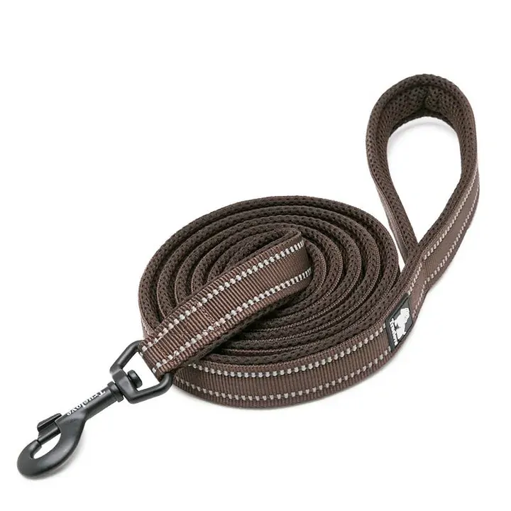 Reflective Pet Leash 2m - Brown, M Reflective Pet Leash 2m - Brown, M