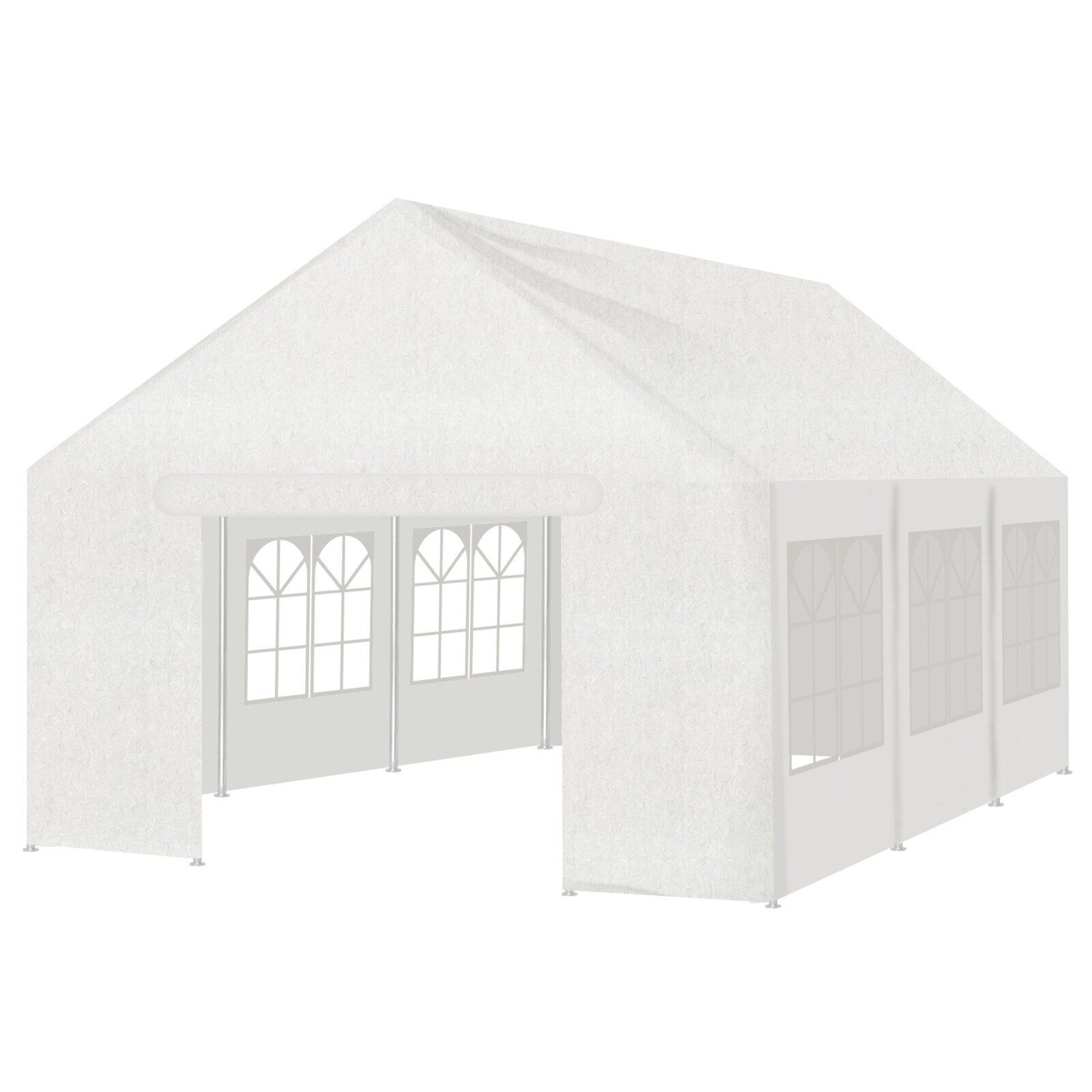 Wallaroo 6x6m Outdoor Event Marquee Gazebo Party Wedding Tent - White Wallaroo 6x6m Outdoor Event Marquee Gazebo Party Wedding Tent - White