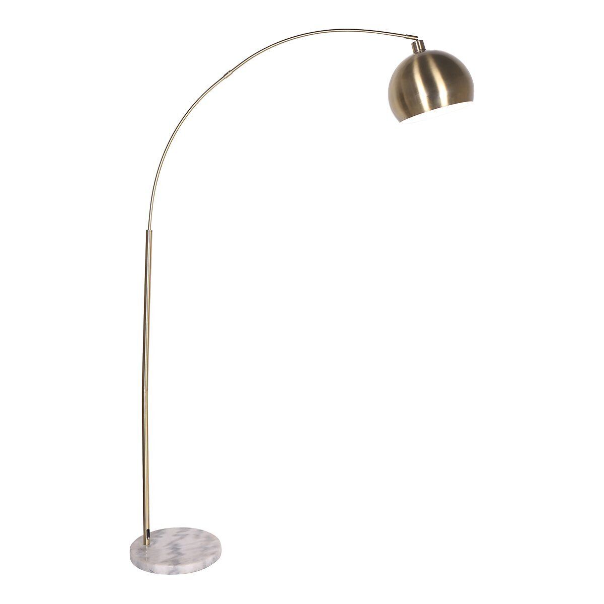 Sarantino Arc Floor Lamp Antique Brass Finish with Marble Base Sarantino Arc Floor Lamp Antique Brass Finish with Marble Base